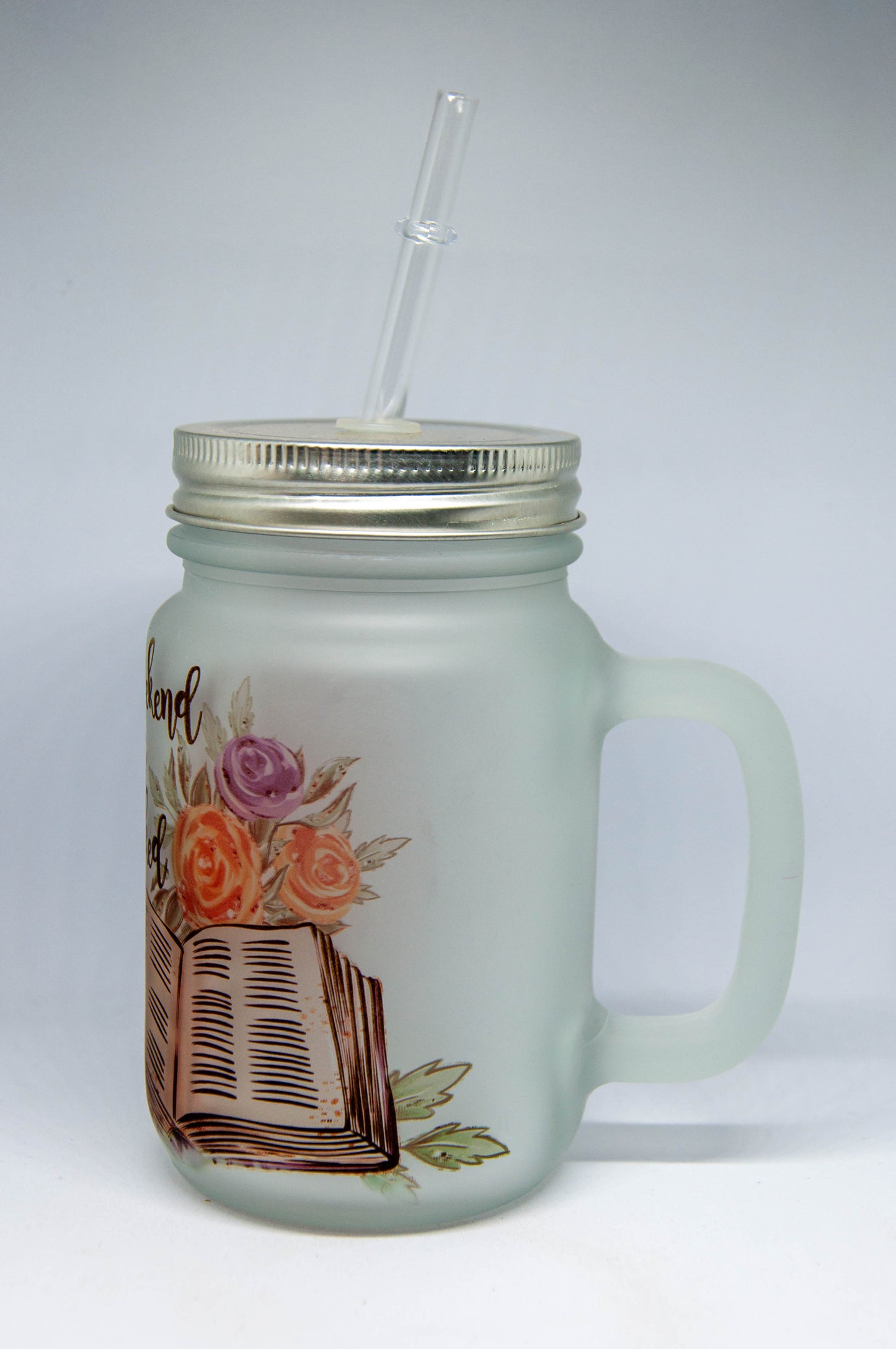 My Weekend Is Booked - Frosted Mason Tumbler