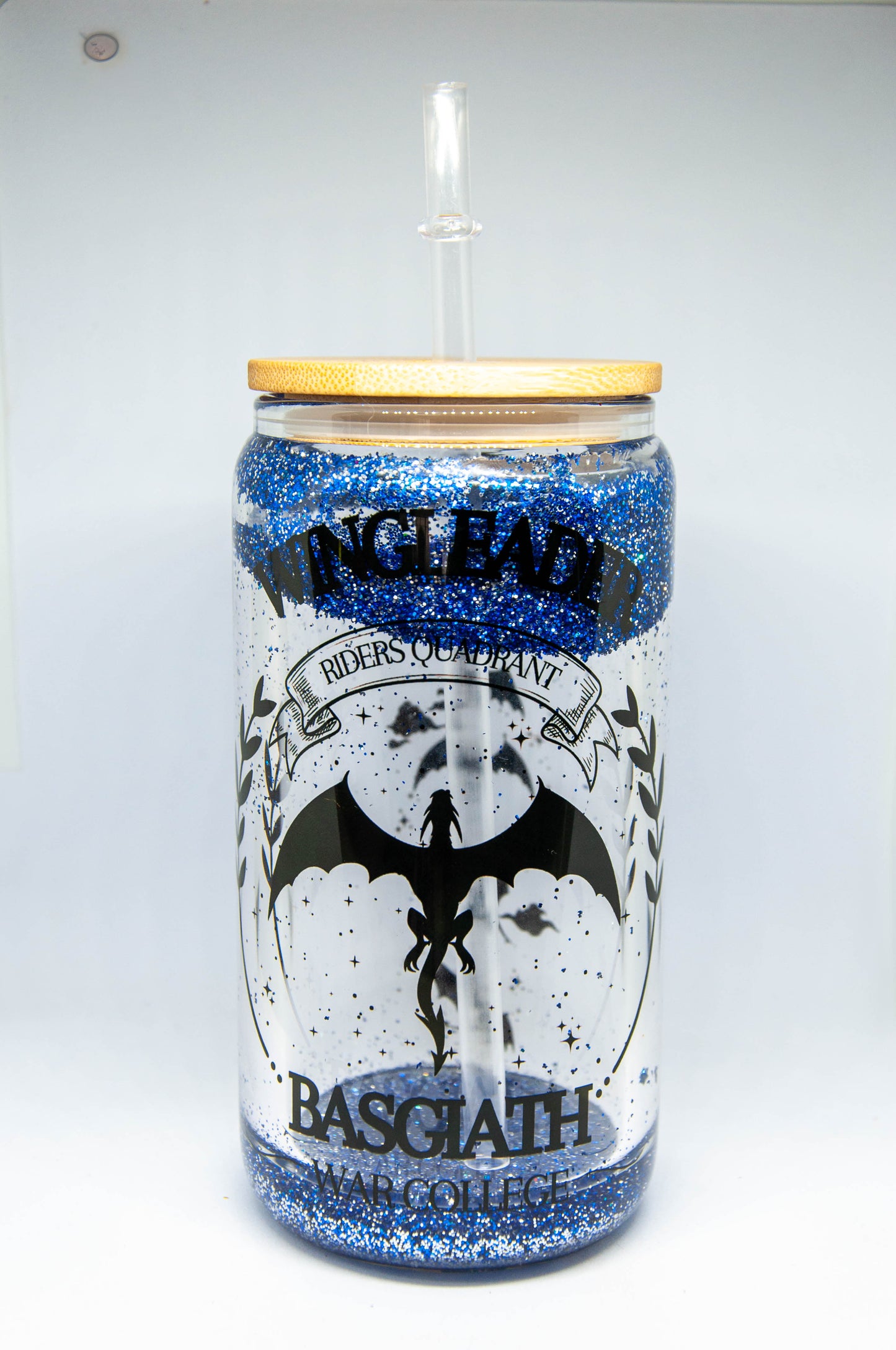 Wingleader, Basgiath War College - Glitter Glass Tumbler
