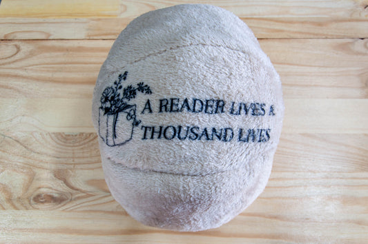 A Reader Lives A Thousand Lives - Fleece Ball Pillow