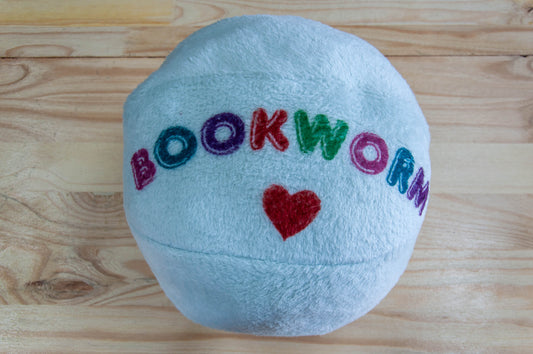Bookworm - Fleece Ball Pillow