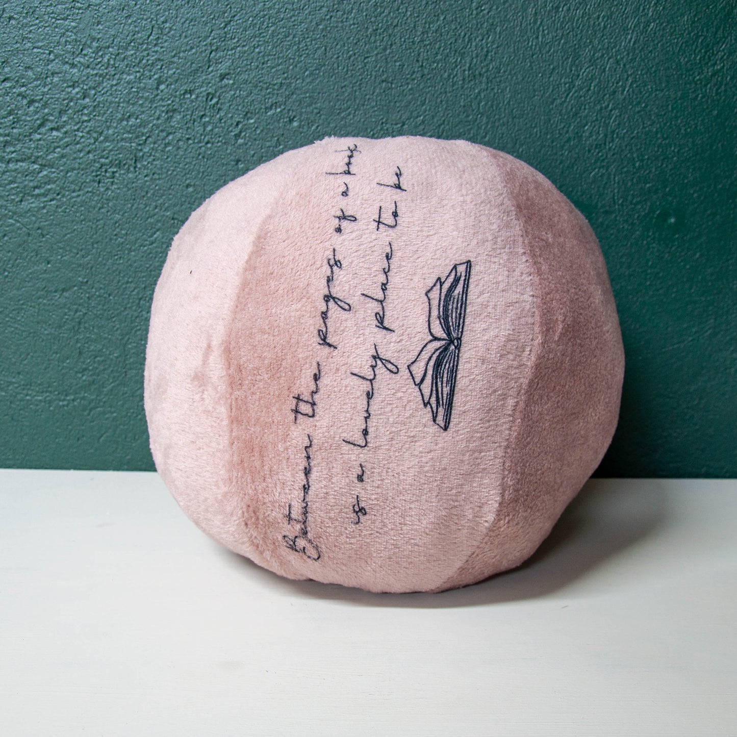 Between The Pages - Fleece Ball Pillow