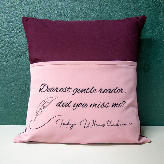 Dearest Gentle Reader - Book Pillow
