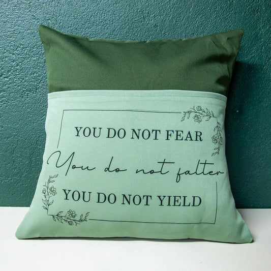 You Do Not Fear - Book Pillow