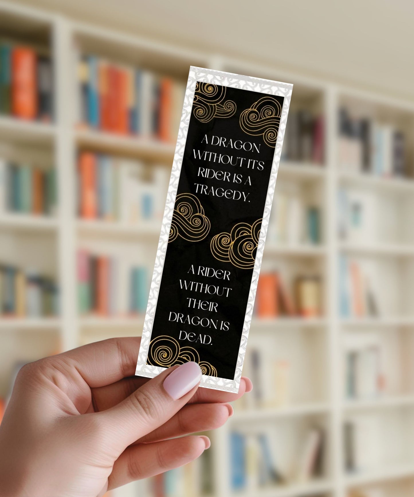 A Dragon Without Its Rider Is A Tragedy - Aluminium Bookmark