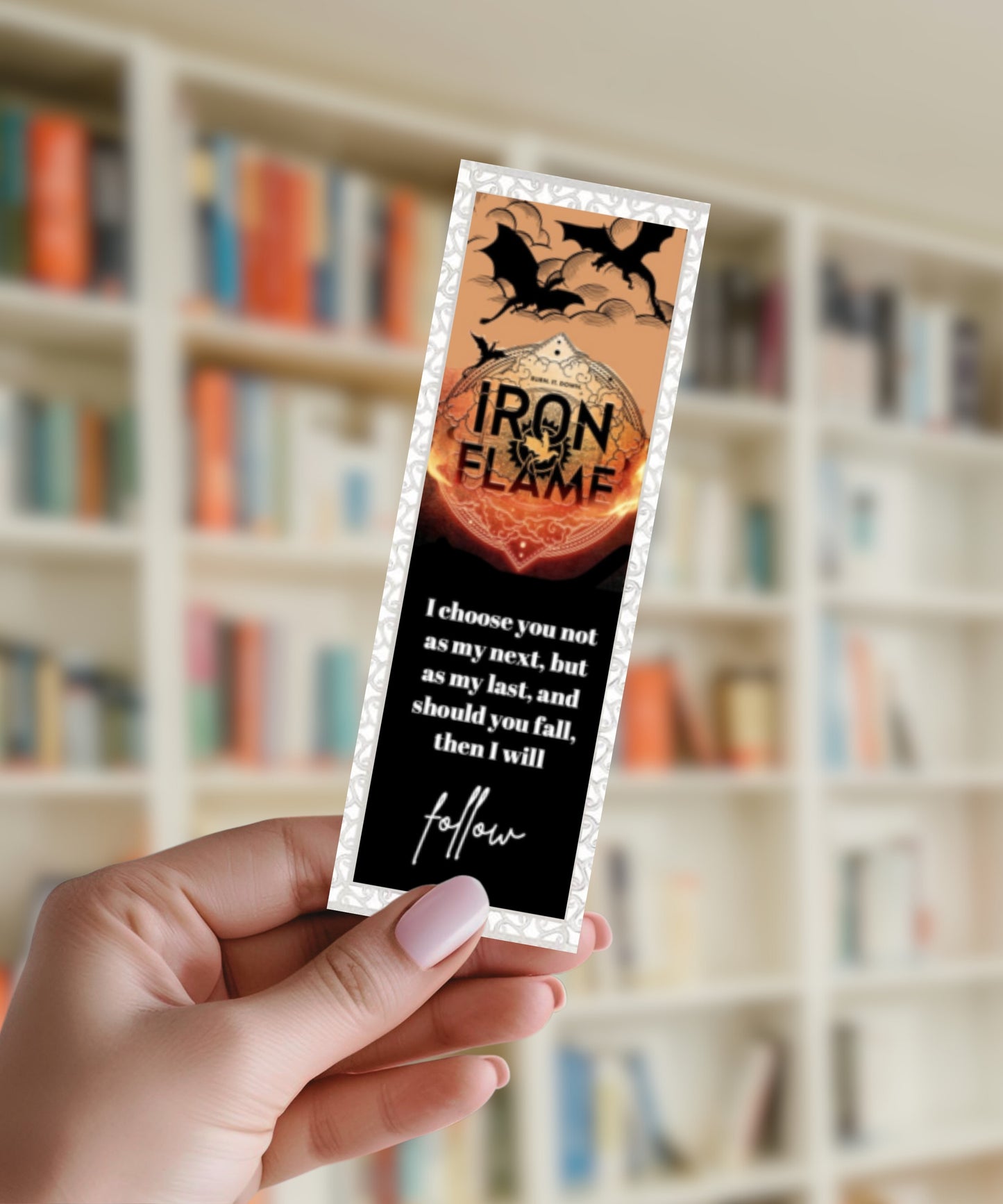 Iron Flame - Aluminium Bookmark