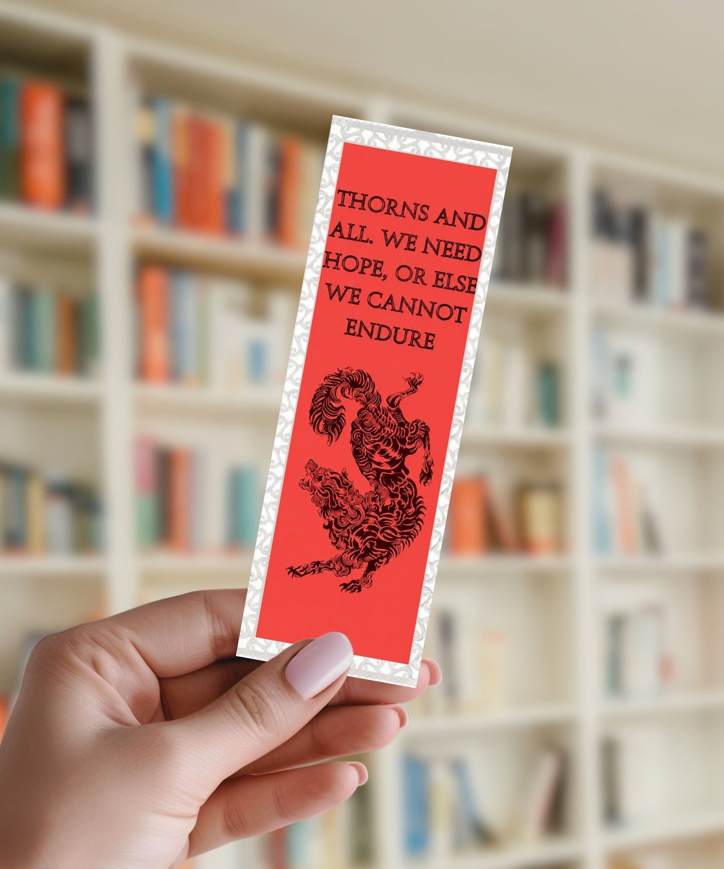 Thorns And All - Aluminium Bookmark