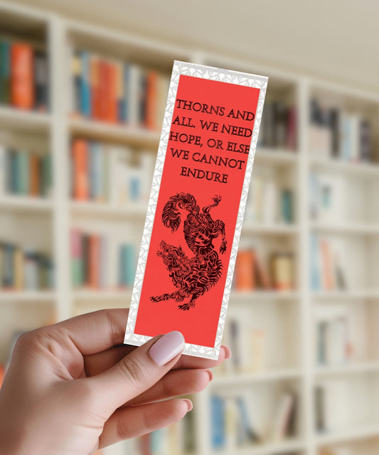Thorns And All - Aluminium Bookmark