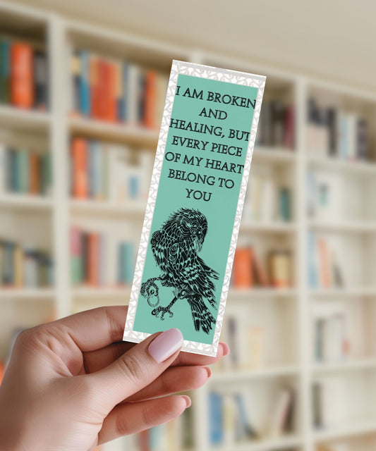 Broken And Healing- Aluminium Bookmark