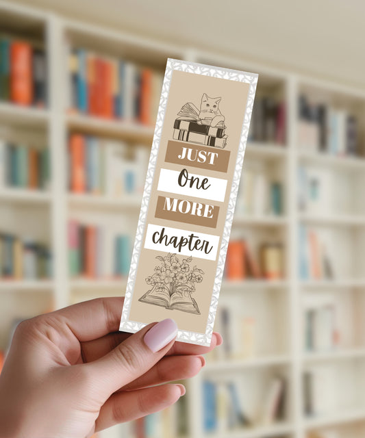 Just One More Chapter - Aluminium Bookmark