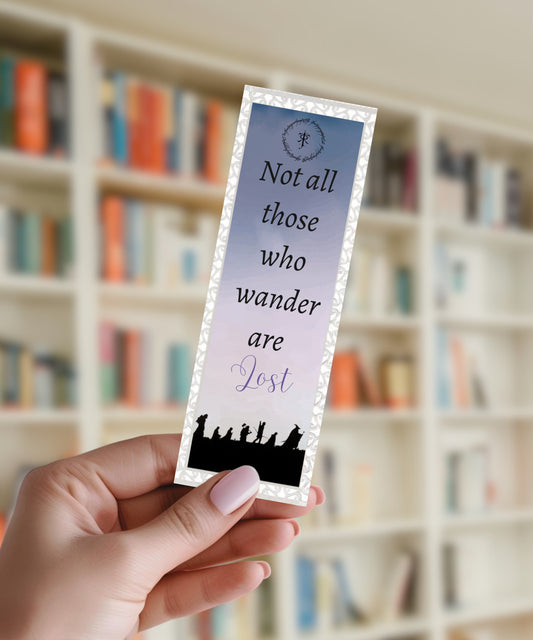 LOTR - Not All Who Wander Are Lost - Aluminium Bookmark