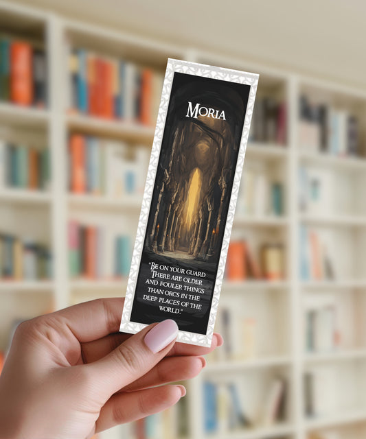 Moria - Aluminium Bookmark