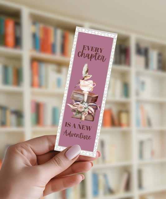 Every Chapter Is A New Adventure - Aluminium Bookmark