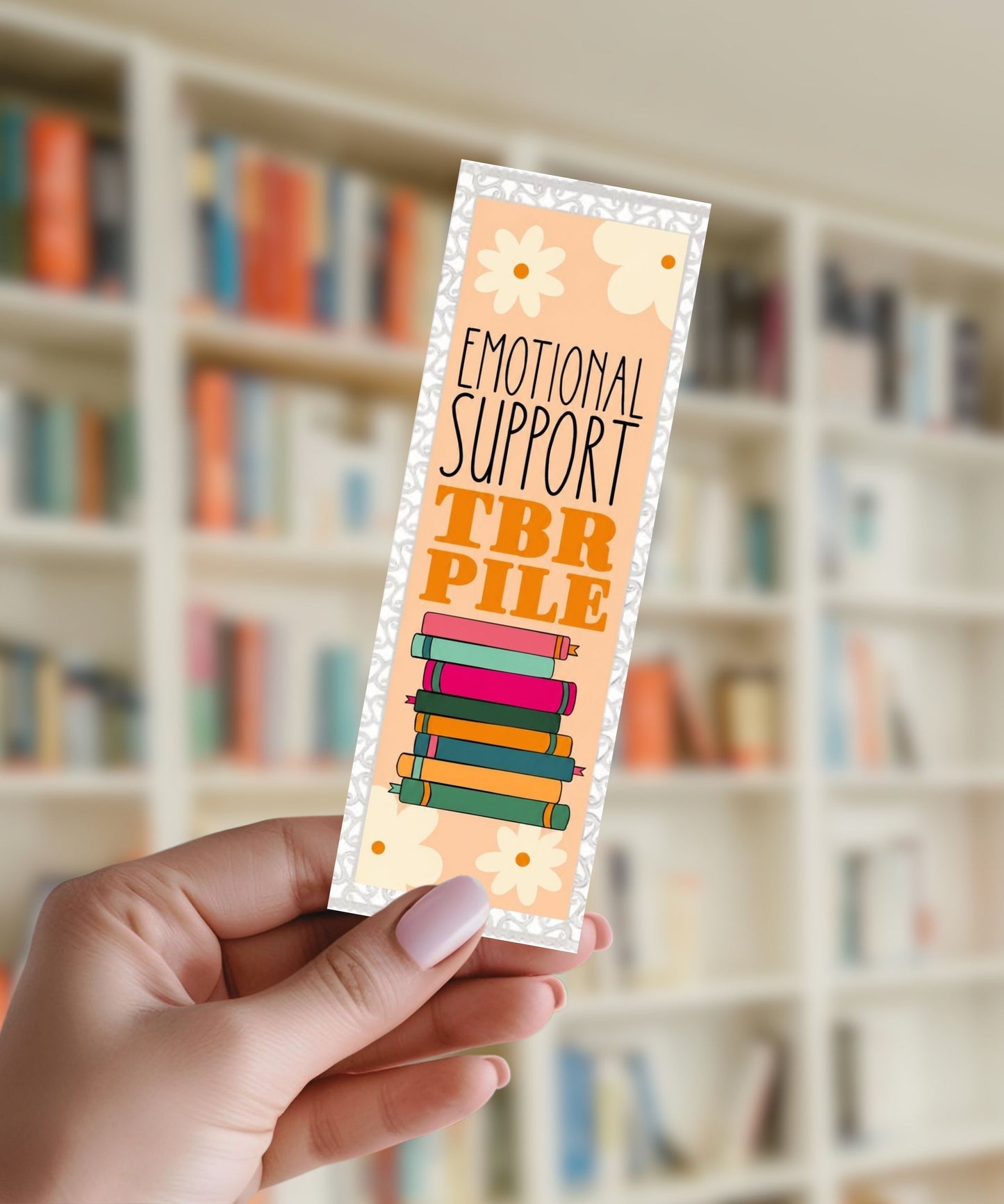 Emotional Support TBR Pile - Aluminium Bookmark