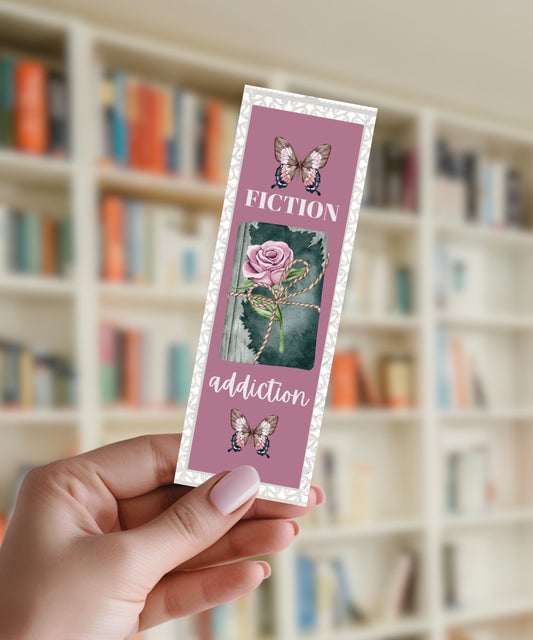 Fiction Addiction - Aluminium Bookmark