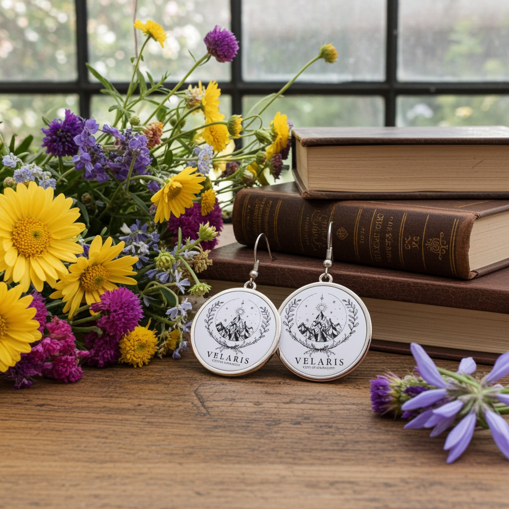 Velaris - Round Drop Earrings