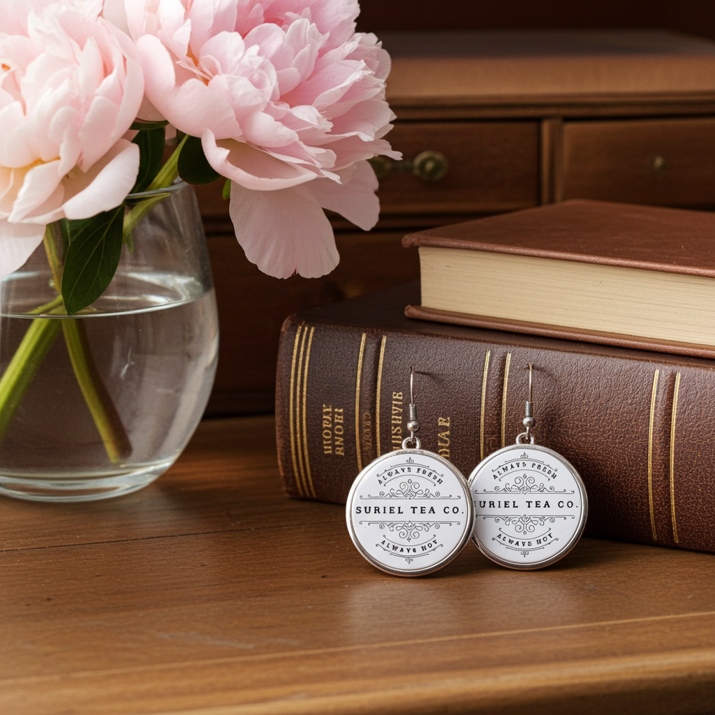 Suriel Tea Co. - Round Drop Earrings